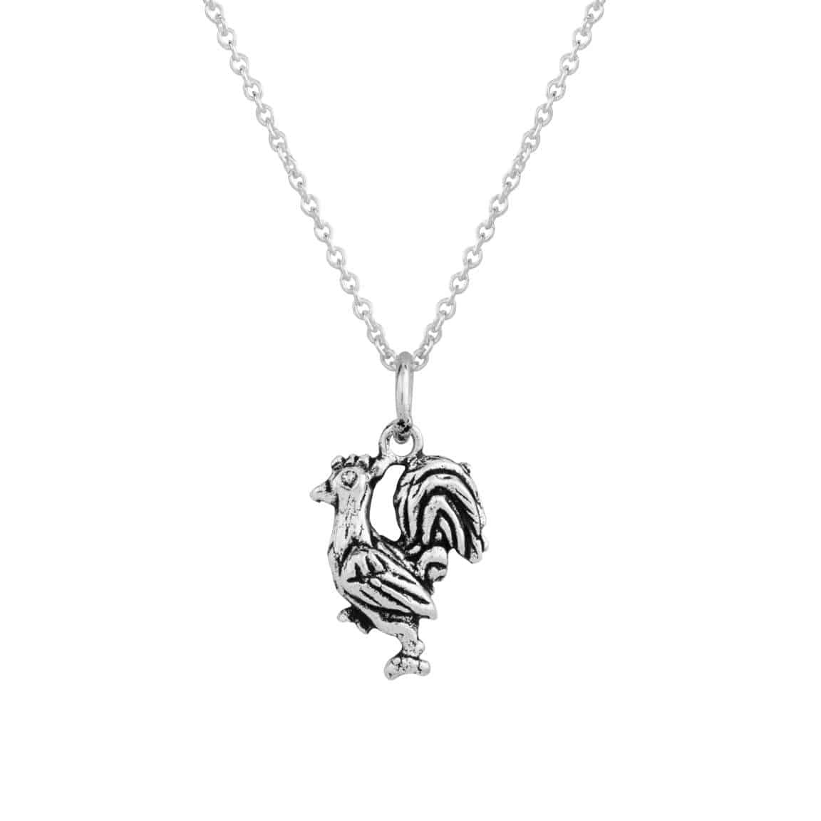 Dainty 3d Cockerel Necklace