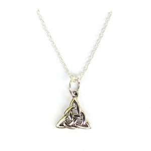 Dainty Triple Triquetra Necklace.
