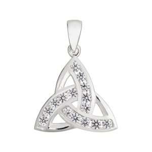 Crystal Goddess Triquetra Pendant
