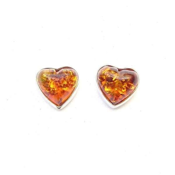 Amber Heart Earrings Cheap Sale, 56 