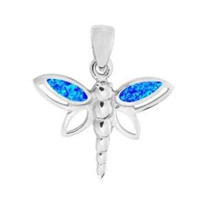 Blue Opal Dainty Dragonfly