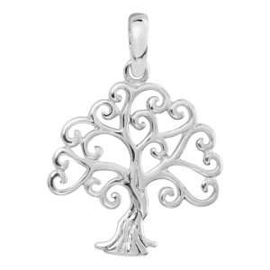 Stunning Silver Tree Pendant