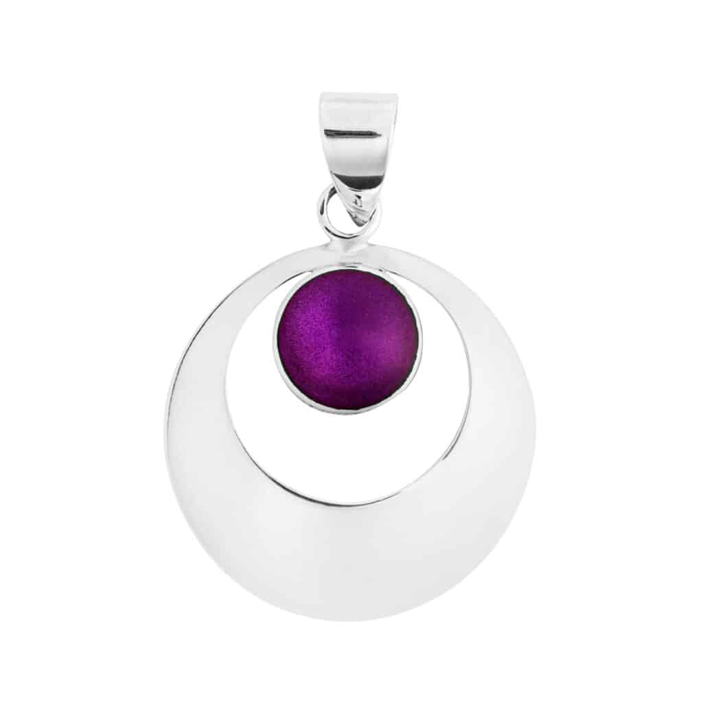 Large Purple Round Pendant