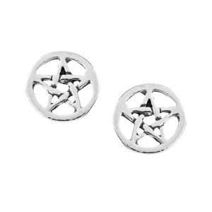 Dainty Pentagram Studs