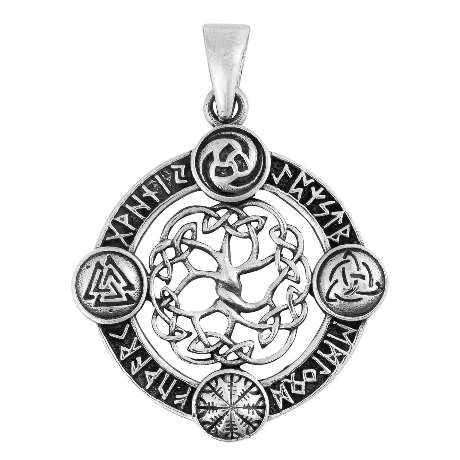 Runic Pendant Viking Runic Pendant » Silver Jewellery Cavern Wholesale