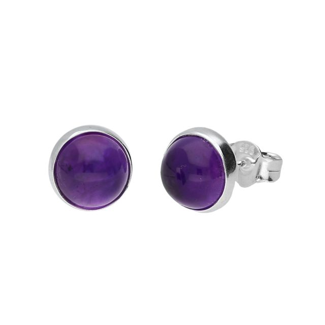 Amethyst Bobble Studs main image 1