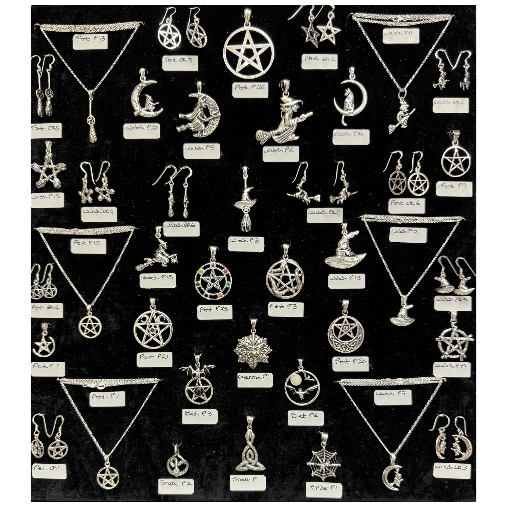 Witchy Pagan Jewellery Display