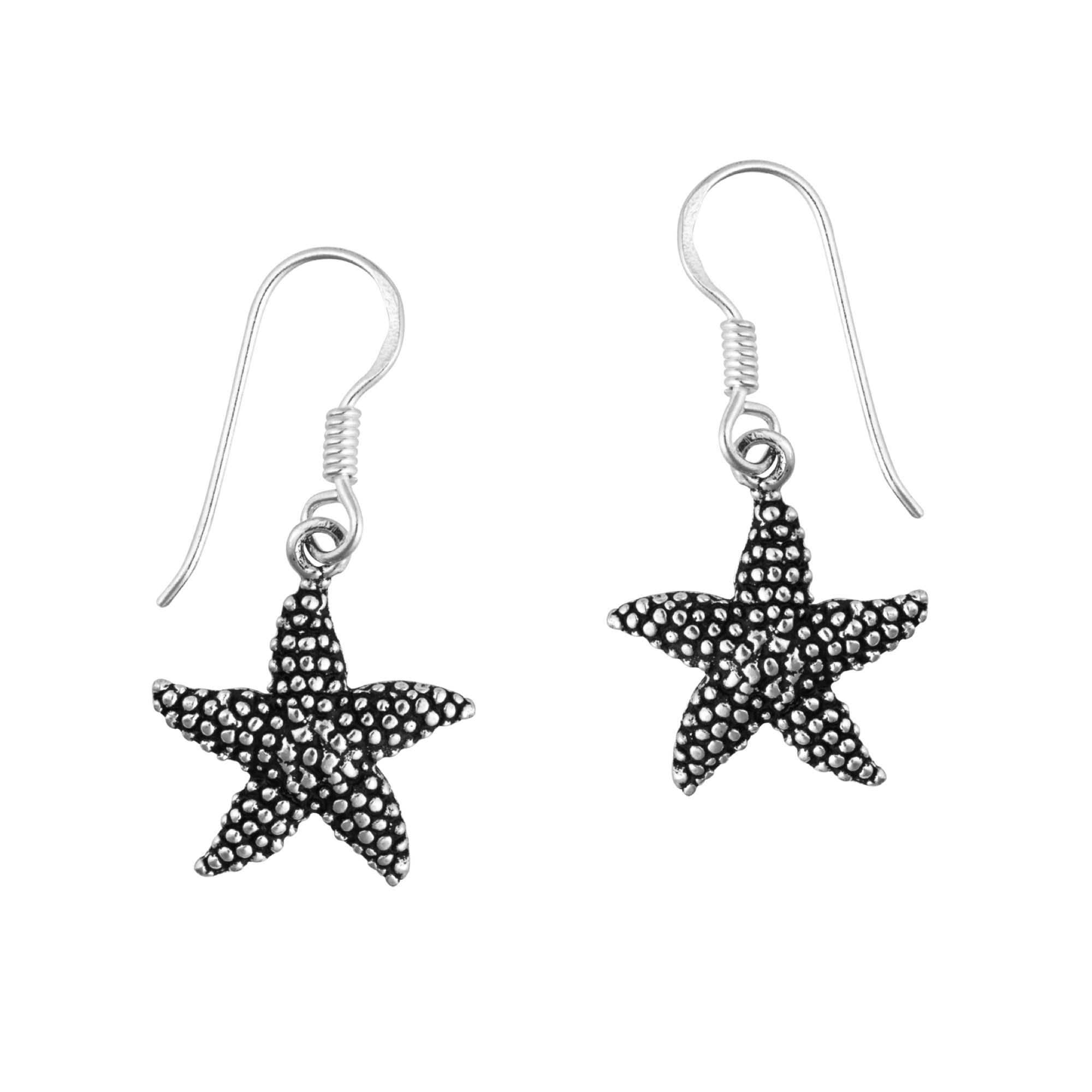 925 Silver Starfish Earrings