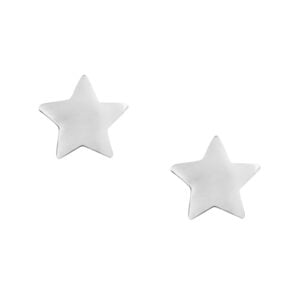 Silver Plated Star Stud Earrings