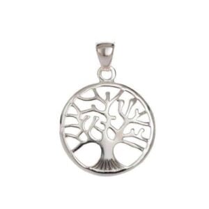 Silver Plated Tree of Life Pendant– Anti-Tarnish