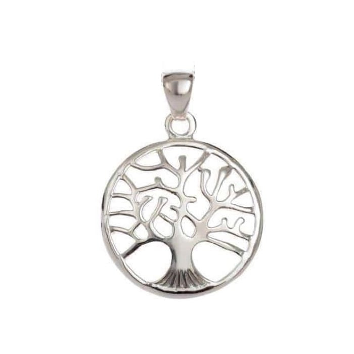 Silver Plated Tree of Life Pendant– Anti-Tarnish
