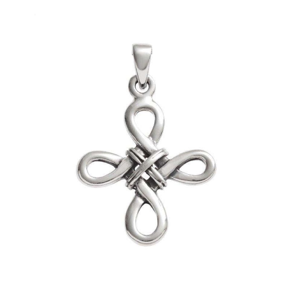 Silver Plated Witch’s Knot Pendant – Anti-Tarnish Finish